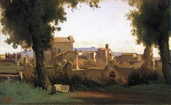 Jean-Baptiste-Camille Corot : View in the Farnese Gardens